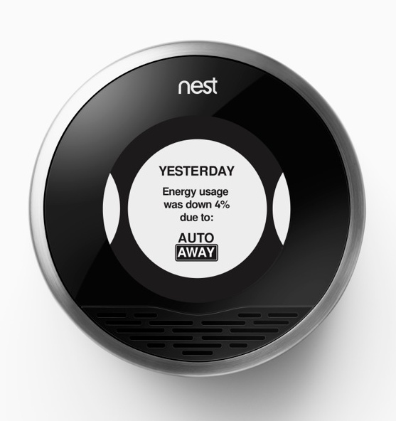 Nest showing energy usage
