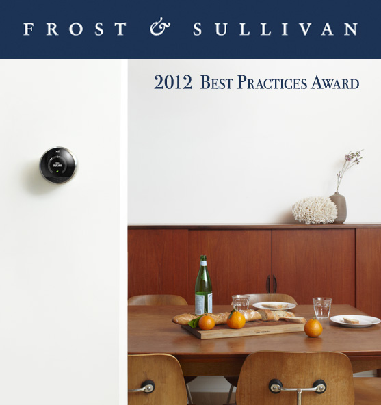 Nest receives Frost & Sullivan award.