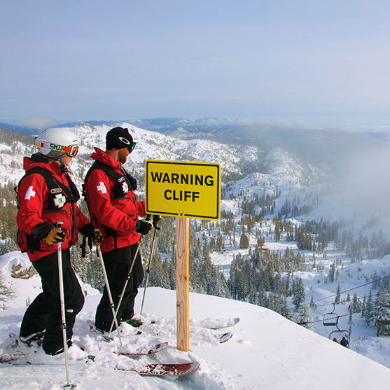 There’s a little shack at the top of the Red Dog run at Squaw. It’s where the Ski Patrollers go, early in the morning, armed with everything they need for the day to keep the mountain safe.