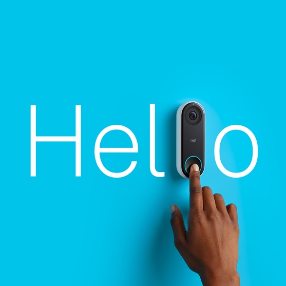 Dit is de Nest Hello-videodeurbel, verkrijgbaar in het eerste kwartaal van 2018. Hij combineert het gemak van een videodeurbel met de beeldkwaliteit en de intelligentie van een Nest Cam.