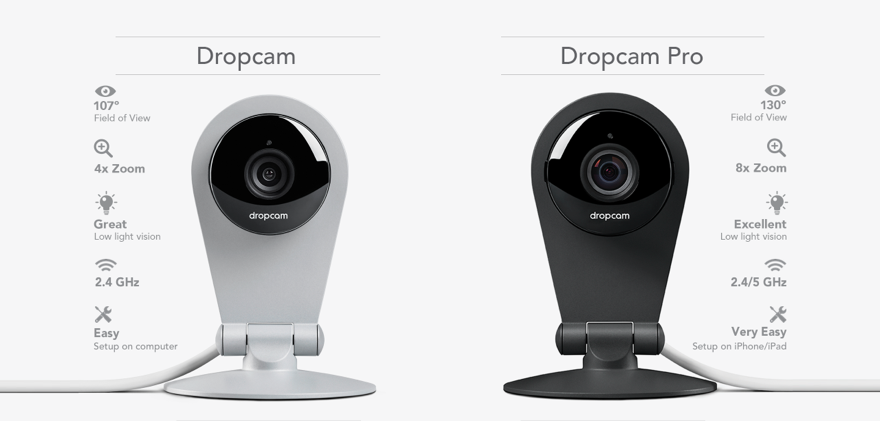 What are the differences between Dropcam and Dropcam Pro?