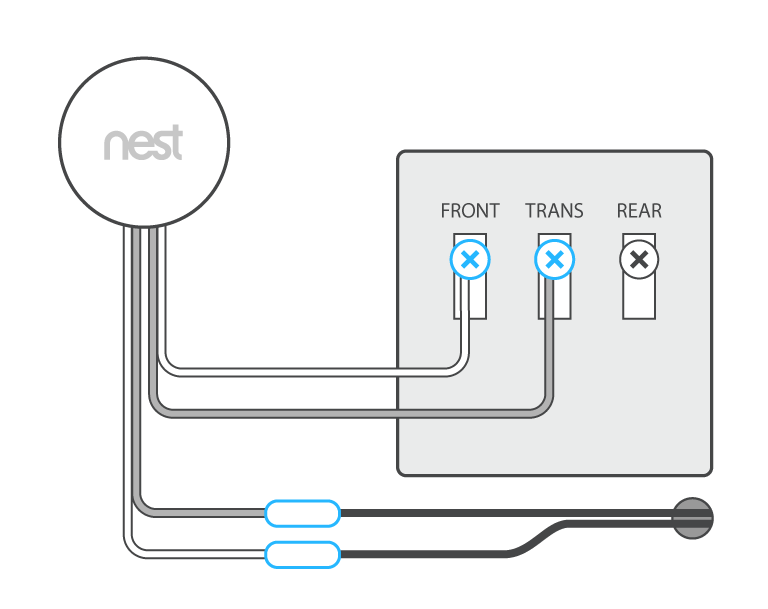 Nest store doorbell resistor